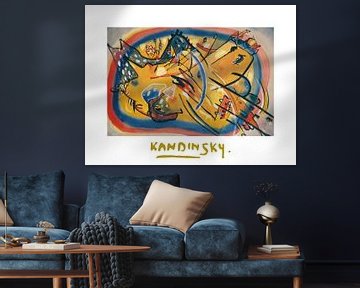 Compositie Landschap van Wassily Kandinsky van Peter Balan