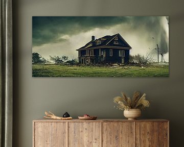 Huis in een orkaan illustratie van Animaflora PicsStock