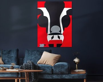 Rode stier abstract van renato daub