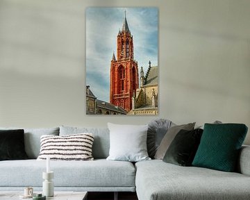 Sint Janskerk, vanaf het Vrijthof in Maastricht van Mark Zoet