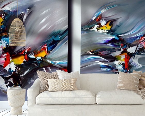 Example of the artwork in a room