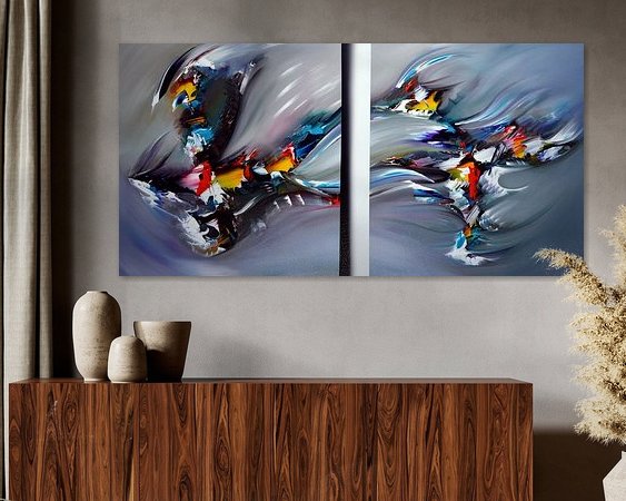 Example of the artwork in a room