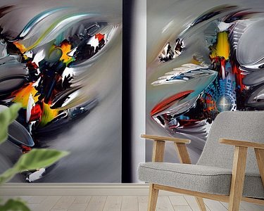 Example of the artwork in a room
