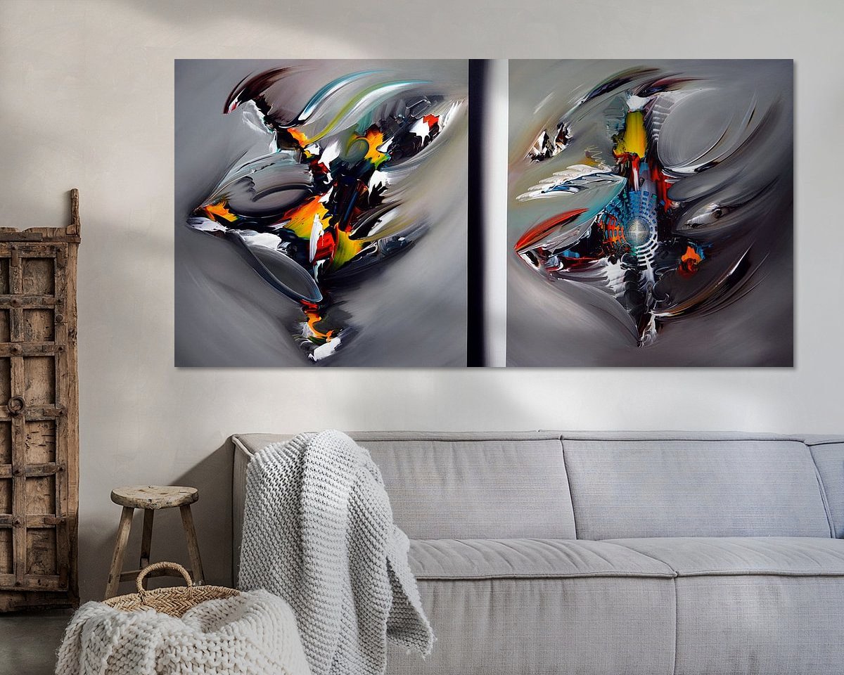 Example of the artwork in a room