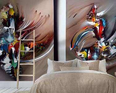 Example of the artwork in a room