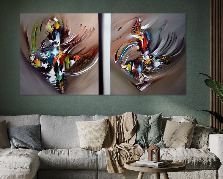 Example of the artwork in a room