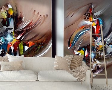 Example of the artwork in a room