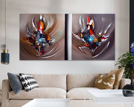 Example of the artwork in a room