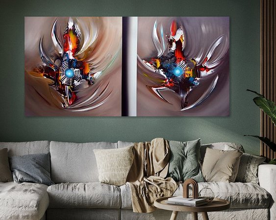 Example of the artwork in a room