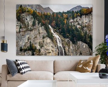 Swiss waterfall by KC Photography