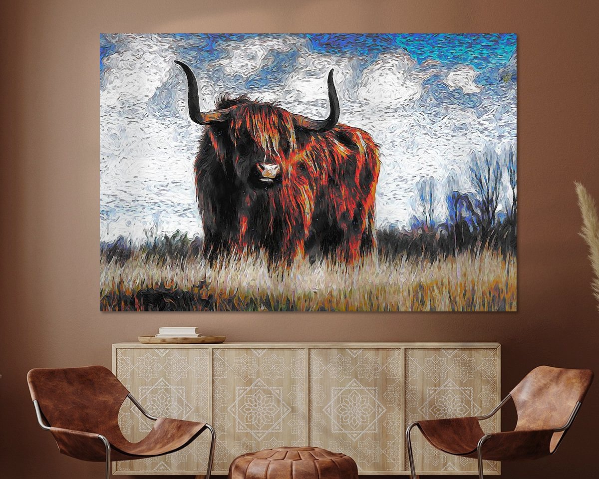 Example of the artwork in a room
