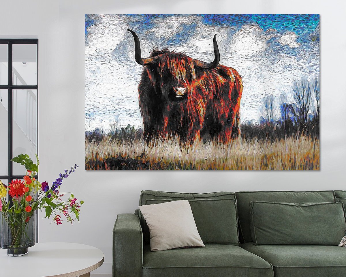 Example of the artwork in a room