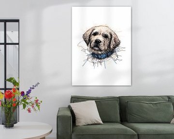 Potret van een hond
