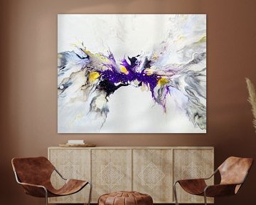 Vivace - Lively abstract painting in acrylic on canvas