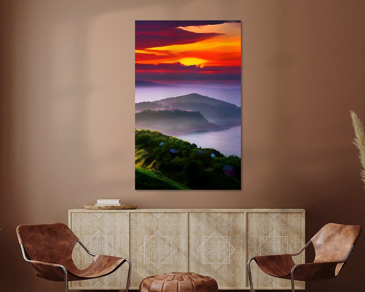 Example of the artwork in a room