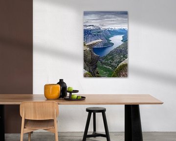 Trolltunga en de Ringedalsvannet - Norwegen von Ricardo Bouman