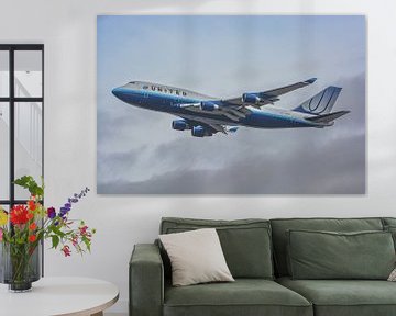 Boeing 747-400 de United dans l'ancienne livrée de United. sur Jaap van den Berg