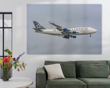 United Boeing 747-400 in Star Alliance livery. van Jaap van den Berg