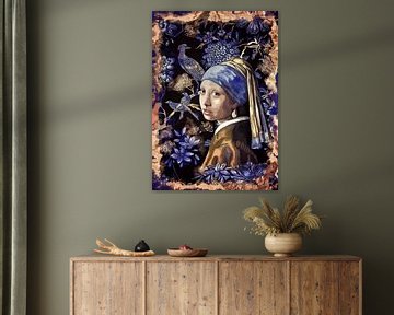 Girl with a Pearl van KleurrijkeKunst van Lianne Schotman