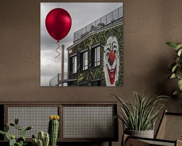 The Clown Wall van Björn Leurs