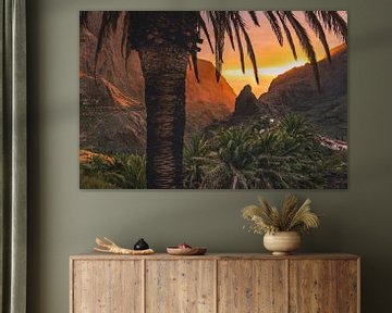 Palm sunset by Loris Photography