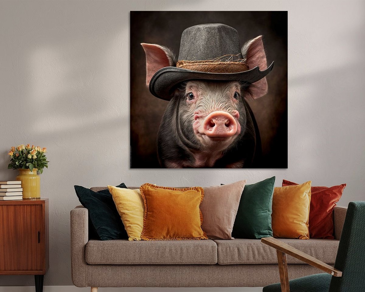 Example of the artwork in a room