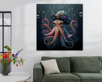 Calamari with hat by Carla van Zomeren