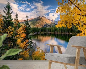 Longs Peak in Rocky Mountain National Park in de herfst
