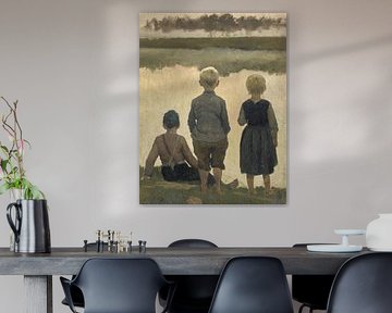 Studie für Das vorbeifahrende Schiff, Emile Claus