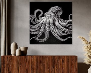 Portret van een Octopus Illustratie van Animaflora PicsStock