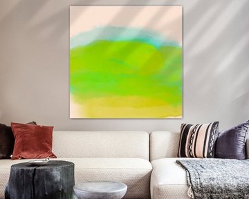 Sunny landscape, abstract