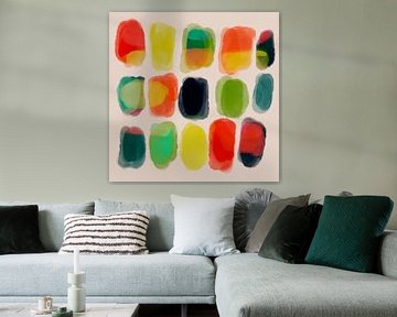 Abstract kleurenspel van Ana Rut Bre