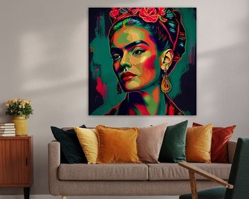 Frida pop art sur Bianca ter Riet