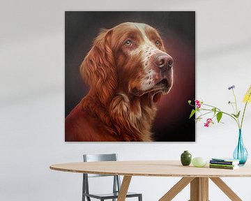 Portret van een jachthond, illustratie van Animaflora PicsStock