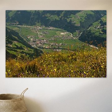 Uitzicht op het Zillertal.