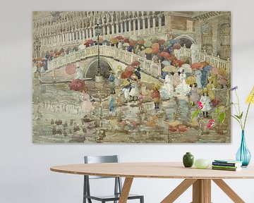 Paraplu's in de regen, Maurice Prendergast.