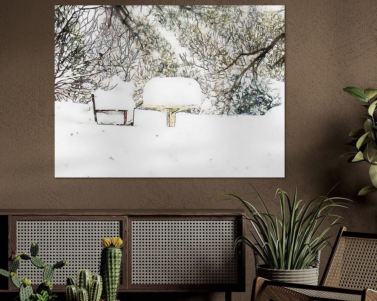Example of the artwork in a room