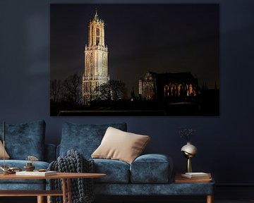 Domturm und Kirche in Utrecht von Donker Utrecht