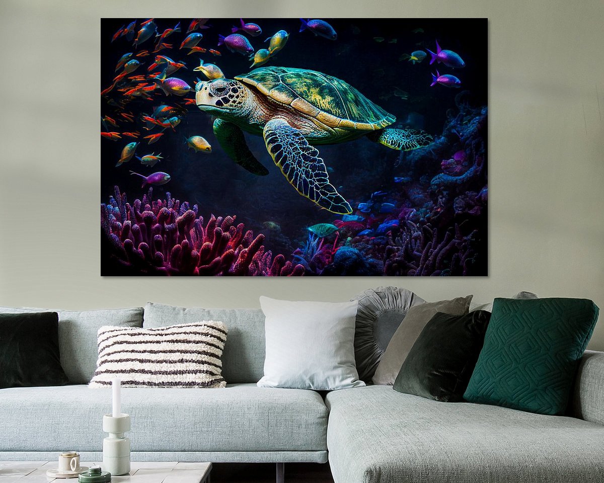 Example of the artwork in a room