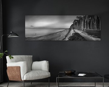 Landschaft an der Ostsee in Mecklenburg Vorpommern in schwarzweiss. von Manfred Voss, Schwarz-weiss Fotografie