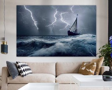 Portrait of a Sailing Ship on the High Seas by Animaflora PicsStock