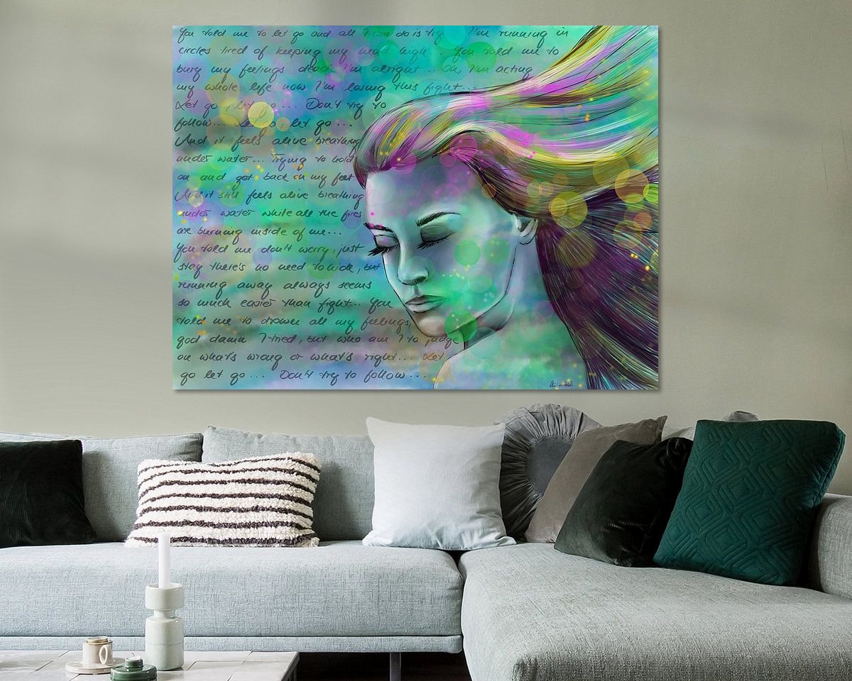 Example of the artwork in a room