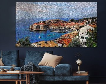 Haven van Dubrovnik | Van Gogh Kunst van Peter Balan