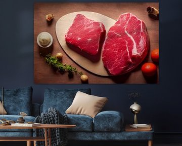 illustratie rauwe biefstuk van Animaflora PicsStock