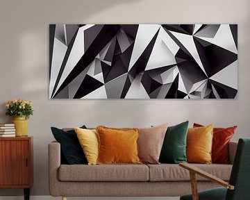 abstract geometric origami background panorama, generative ai il von Animaflora PicsStock