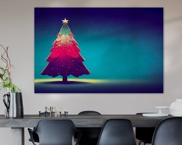 abstrakter Weihnachtsbaum, Illustration von Animaflora PicsStock