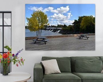 Falls Park in autumn by Claude Laprise