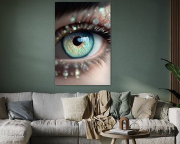 Turquoise Sparkle Eye von Treechild
