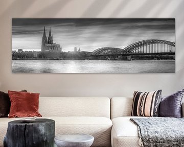 Cathédrale de Cologne dans la ville de Cologne en noir et blanc. sur Manfred Voss, Schwarz-weiss Fotografie