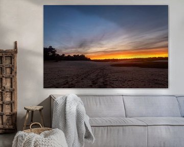 Zonsondergang Oranje Duinen van Zwoele Plaatjes